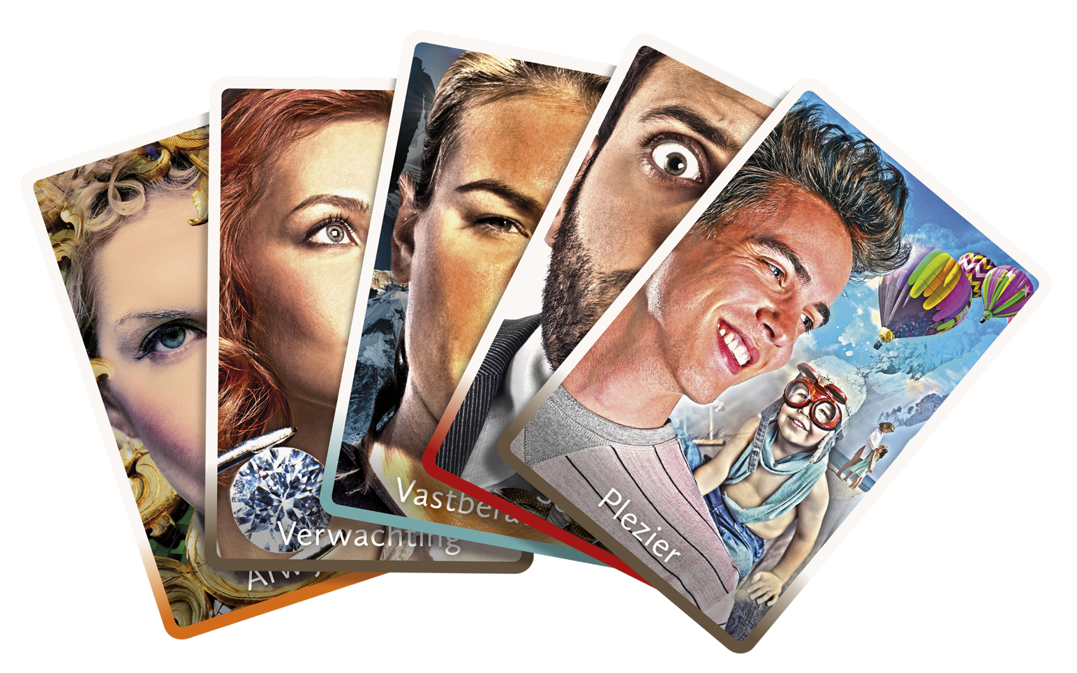 emotiekaarten in waaier